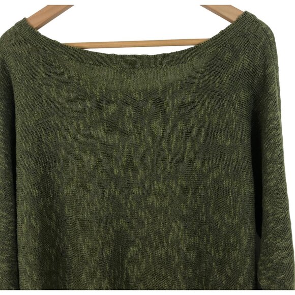 Project Womens Size Small Green Long Sleeve Pullover Sweater Tie Hem Bow Accent - Picture 5 of 10